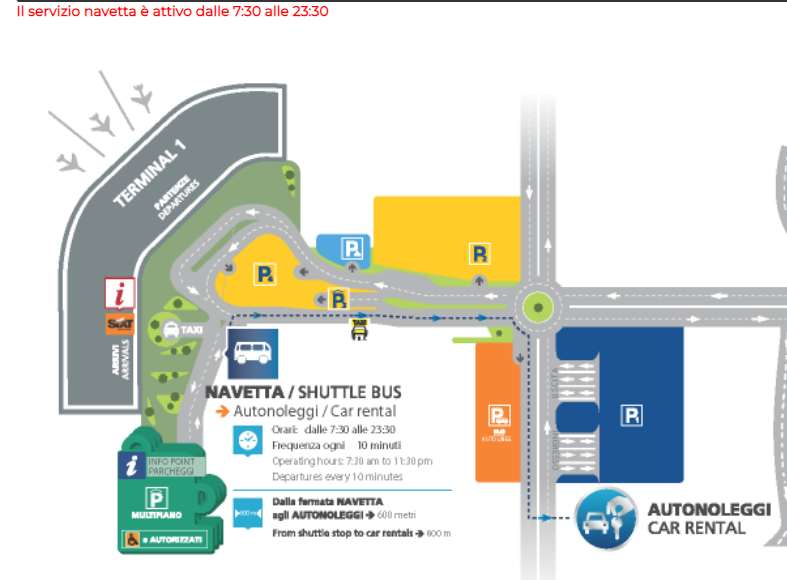 Nápoly Shuttle bus az Irodához
